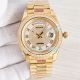 Copy Rolex Day-Date II White Roman Dial Diamond Bezel Gold President Band 41MM (4)_th.jpg